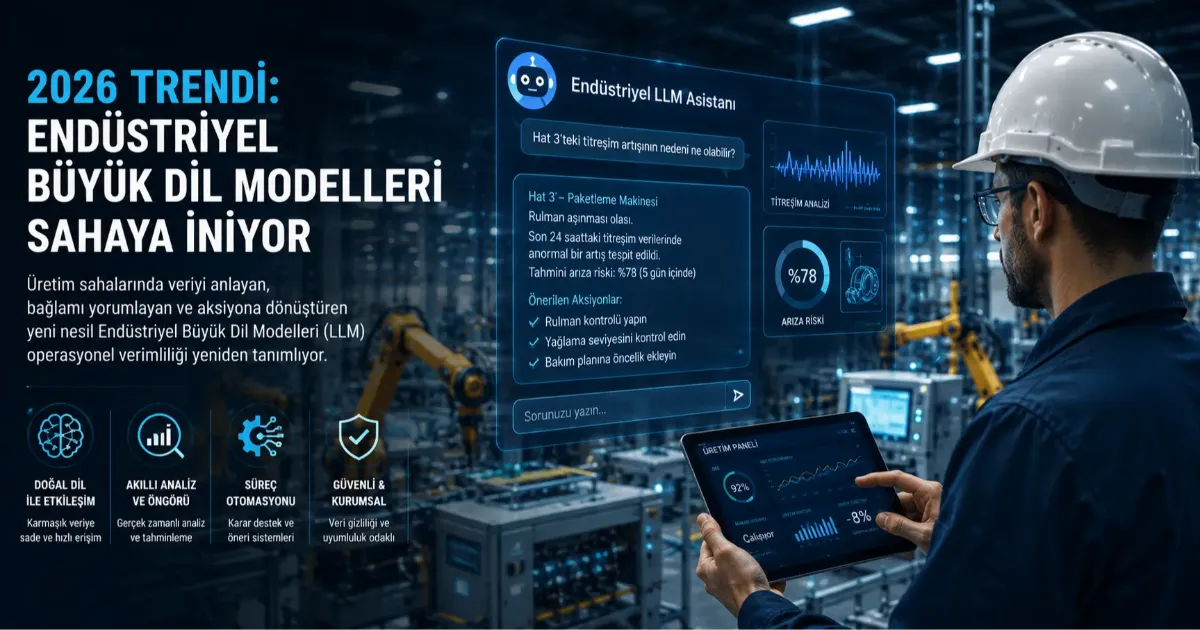 2026 Trendi: Endüstriyel Büyük Dil Modelleri Sahaya İniyor